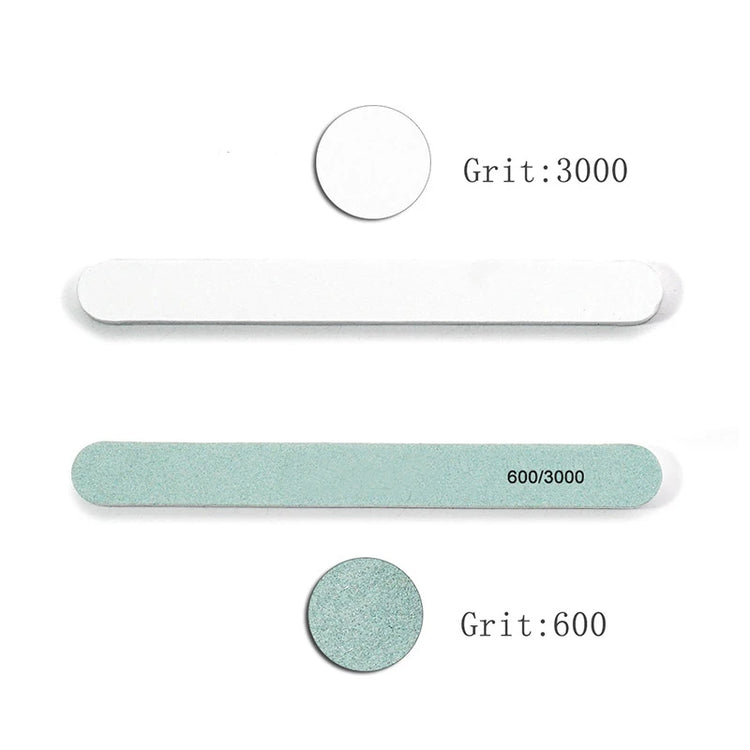 5/10 Pcs Pro Nail Files Buffer 600/3000 Grits Nail Art Sanding Buffing Manicure Pedicure Tools Set Polish Buffer Sponge Board