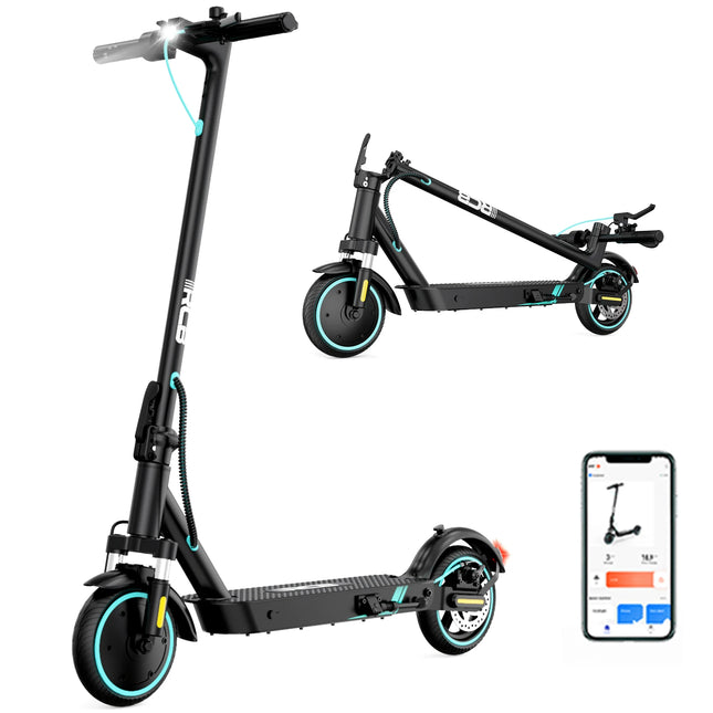 Monopattini elettrici RCB R17 350W, autonomia 23-30 km, design pieghevole, pneumatici solidi da pollici, doppio freno, certificati VMP
