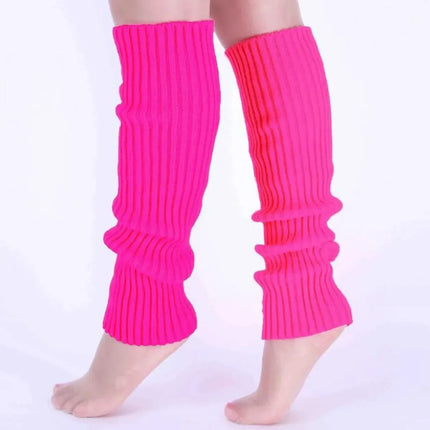 Scaldamuscoli classici in maglia Calzini scaldamuscoli al ginocchio in maglia a costine Calze da donna Calzini alti al ginocchio lavorati a maglia per il massimo comfort