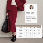 AMII Women's Skirt 2025 Winter New Minimalist Solid Color Commuter Skirts For Woman Wool Long Versatile Clothing Female 12544047 PlatiNum