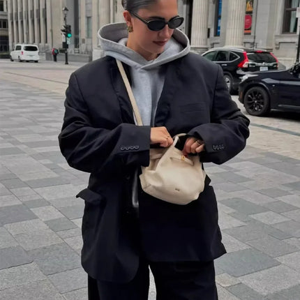 Borsa Tote da Donna JW PEI Hana in Pelle Martellata, Borsa a Mano di Lusso con Manico Superiore, Borsa a Tracolla per Lavoro e Uso Quotidiano