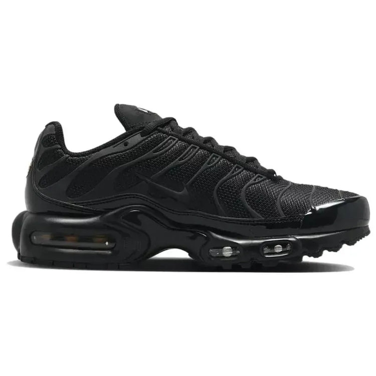 Nike Air Max Plus TN Triple Black Men Women's Air Cushion Rebound Comfortable Retro Sports Running Shoes FB8479-001