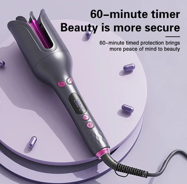 TINSOL 32MM Electric Rotary Curling Iron Automatic Hair Curler Negative Ion Air Rotating Curling Bar Professional Styling Tool