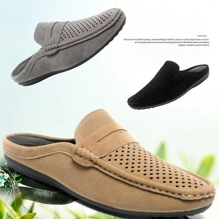 Mocassini da Uomo Leggeri Estivi, Scarpe Comode Senza Lacci, Traspiranti, Casual, con Supporto Parziale, Ciabatte per Uomo