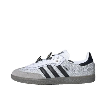 Adidas Originals Samba OG Donna Retro Lace Flower Bianco Nero Tedesco Training Casual Low Top Skateboarding Sneakers-IH3371