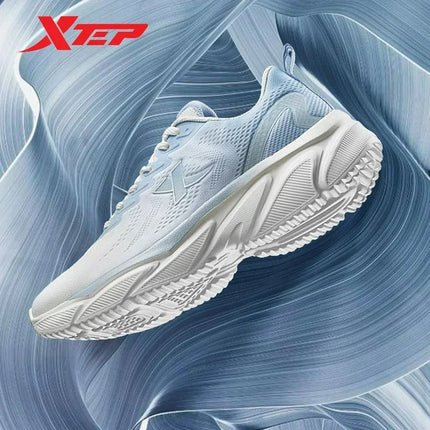 Xtep Running Shoes For Men Breathable Wear-Resistant Men's Sports Shoes Lightweight Jogging Cushioning Sneakers 877119110026 PlatiNum