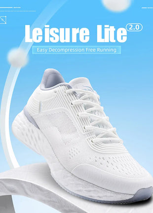ONEMIX YUE SHUANG Running Shoes for Men Air Cushion Athletic Couple Trainers Sport Runner Shoes Outdoor Women Walking Sneakers PlatiNum
