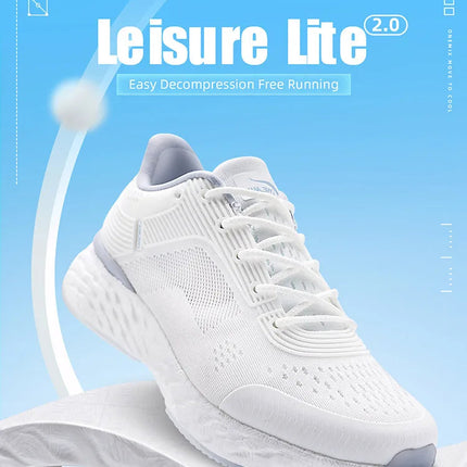 ONEMIX YUE SHUANG Running Shoes for Men Air Cushion Athletic Couple Trainers Sport Runner Shoes Outdoor Women Walking Sneakers PlatiNum