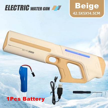 Pistole ad Acqua Elettriche per Adulti, Potenti Spruzzi Automatici, Pistole ad Acqua con Serbatoio, Giocattolo Estivo per Bambini e Ragazzi