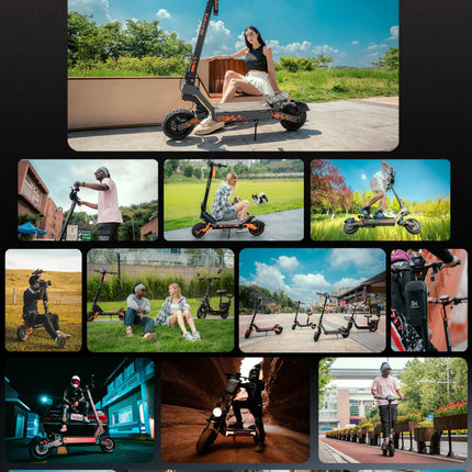 Monopattino elettrico KuKirin G2 per adulti, pneumatici da 10 pollici, motore da 800W, pieghevole, per il trasporto urbano, e-scooter 48V15AH, per tutti i terreni. platinumshop