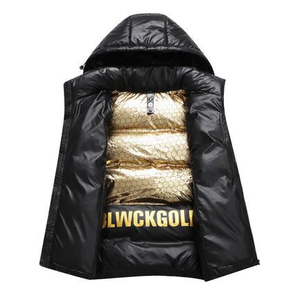 brand Men Vest down waistcoat winter sleeveless jacket men's lightweight waistcoat thick Sleeveless warm Waistcoat Man