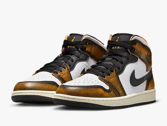 Scarpe da tavolo alte da uomo Nike originali Air Jordan 1 Mid SE DQ8417-071 platinumshop
