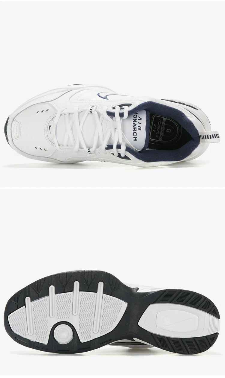 Nike official authentic AIR MONARCH IV men's and women's comfortable cushioned sports shoes 415445 PlatiNum