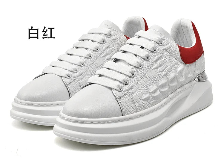 Leather Shoes Men's Skateboard Cricket for Men Sports Running Sneakers Male Luxury Designer Flats Platform