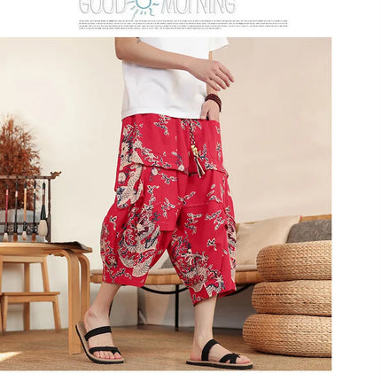 Pantaloncini da Spiaggia Estivi 2026 da Uomo, in Cotone Traspirante, Comodi, Casual, a Gamba Larga, Taglie Forti fino alla 8XL