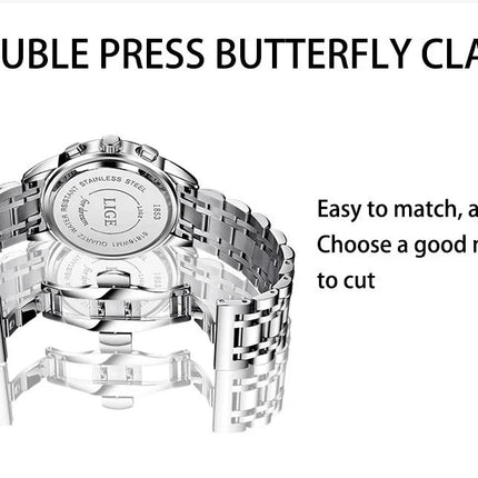 LIGE 2024 nuove donne di moda orologi da donna top brand di lusso creativo bracciale da donna in acciaio orologi orologio impermeabile al quarzo femminile platinumshop