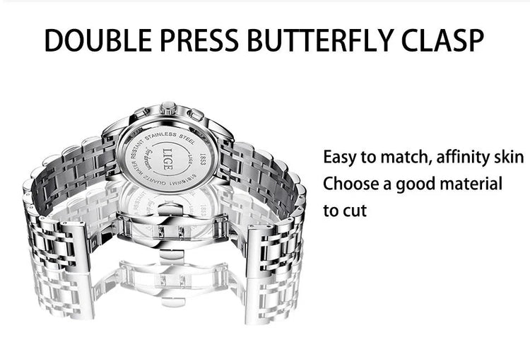 LIGE 2024 nuove donne di moda orologi da donna top brand di lusso creativo bracciale da donna in acciaio orologi orologio impermeabile al quarzo femminile platinumshop
