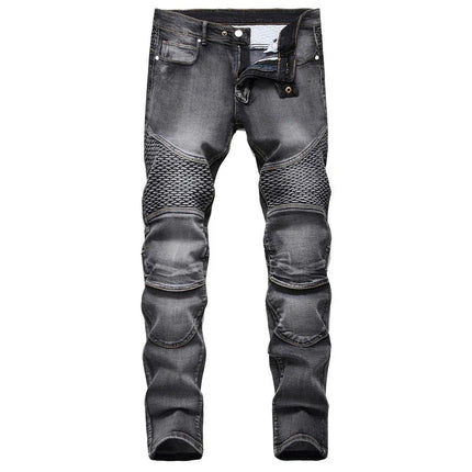 2026 Men's Dark Blue Jeans, Vintage Fashion Casual Trousers, Denim Pants Asian Sizes 29-38, 40, 42. PlatiNum