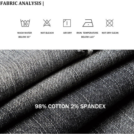 Italian Style Fashion Men Jeans Retro Gray Elastic Slim Fit Ripped Jeans Men Trousers Vintage Designer Casual Denim Pants Hombre PlatiNum