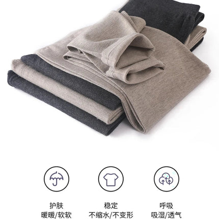 Wool Knitted Women Leggings 2024 Autumn Winter Elastic High Waist Casual Soft Warm Comfortable Trousers Ankle-Length Solid Pants PlatiNum