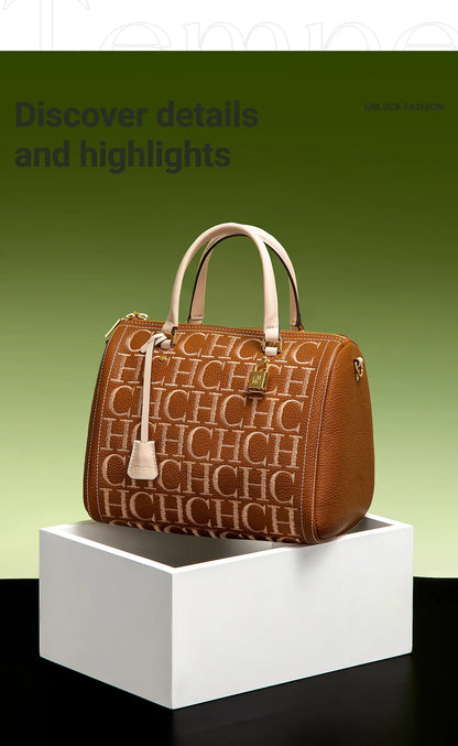 2025 Autumn/Winter New Handbag High-end Embossed Large Capacity Square Bag Women's Shoulder Bag