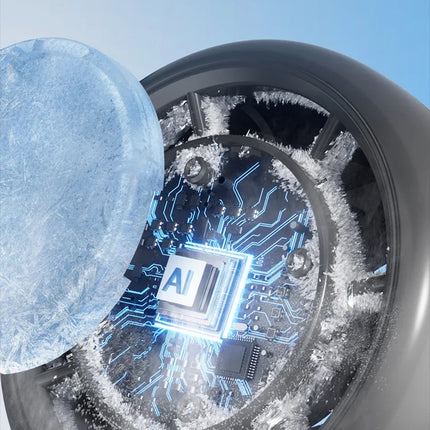 Ventilatore da tavolo USB Lenovo Fast Chill Ice Compress pieghevole/da appendere, con funzione di raffreddamento a ghiaccio, portatile, 100 velocità, Turbo, per esterni