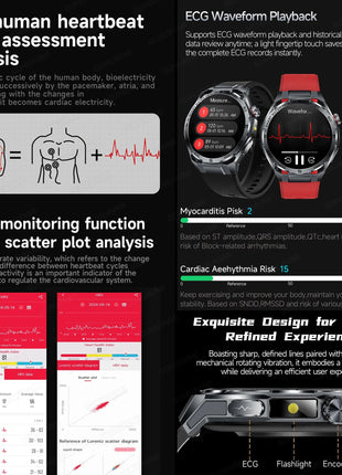 Nuovo Smartwatch 2026 con Analisi del Grasso Corporeo ECG+PPG, Acido Urico, Pressione Sanguigna, Ossigeno nel Sangue, Chiamate Bluetooth, Orologio Sportivo Intelligente per Uomini e Donne platinumshop