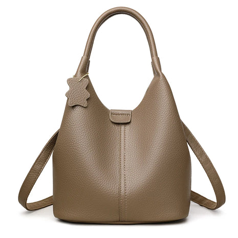 Nuove borse da donna in PU morbido casual alla moda Borse a tracolla femminili di grande capacità in tinta unita Borse tote retrò per lo shopping