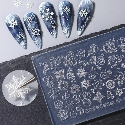 1pc Sweater Line Hat 3D Mold Silicone Nail Art Decorations Ultrathin DIY Templates Mold for Nails Jewelry Crafts