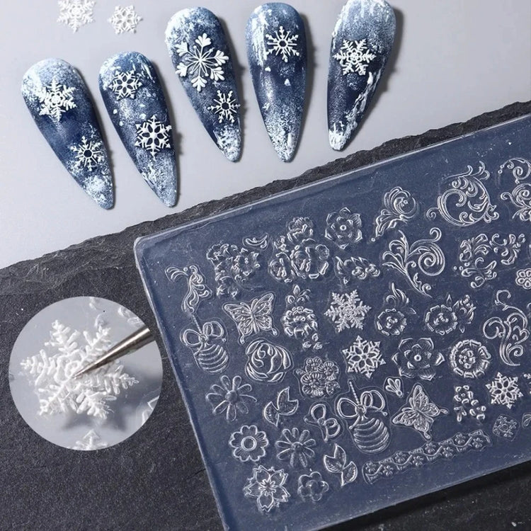 1pc Sweater Line Hat 3D Mold Silicone Nail Art Decorations Ultrathin DIY Templates Mold for Nails Jewelry Crafts