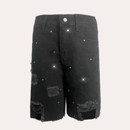 Shorts Female Jeans Jorts New Summer Spring Women Stretch Free Denim Casual Wear Fashion Trendy PlatiNum