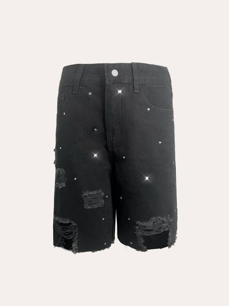 Shorts Female Jeans Jorts New Summer Spring Women Stretch Free Denim Casual Wear Fashion Trendy PlatiNum