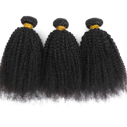 10-24inch Afro Kinky Curly Human Hair Bundle Deal Brazilian Afro Deep Jerry Curly Raw Virgin Human Hair Weave Hair Extension
