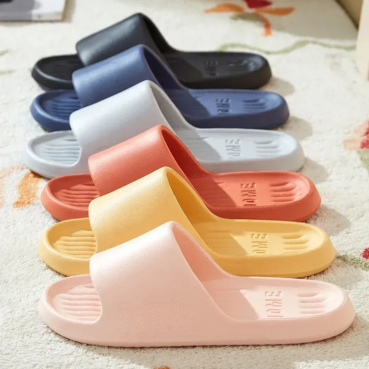 Pantofole morbide coppie casa pantofola all'aperto estate donna camera da letto fondo spesso scarpe sandali da spiaggia uomo infradito scarpe da doccia