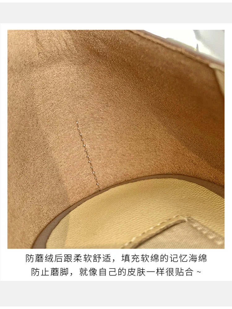 scarpe da donna di marca di lusso Sandali da donna Rivetti estivi Tacchi alti Lato vuoto Scarpe da donna da ballo in pelle moda femminile da donna