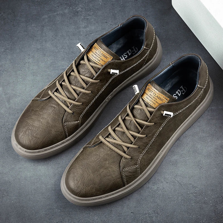 Italian Brand Black Genuine Leather Oxford Shoes UNISEX Casual Shoes Lace Up Flat Sneakers  Luxury Shoes for Men Big Size: 36-47