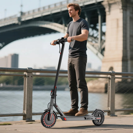 Monopattino Elettrico Pieghevole per Adulti con Sedile e Borsa Portaoggetti, 350W 36V 5.2Ah, 30 km/h, 25 km di Autonomia, Controllo APP, E-Scooter per Pendolari - Disponibile in Magazzino UE