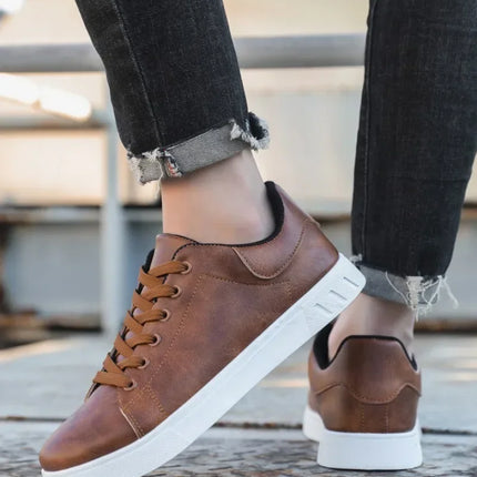 Casual Shoes Loafers British Leather Sneakers Flats Shoes Classic Men Leather Shoes Spring Summer New Trendy Designer Loafers