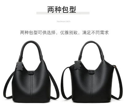 2025 French Women's Handbag PU Leather Shoulder Bag Casual Versatile Tote Bag Soft Leather Stylish Crossbody Bag For Women