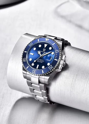 PAGANI DESIGN 2026 43MM Serie Water Ghost Orologio Meccanico di Lusso da Uomo con Ghiera in Ceramica, Vetro Zaffiro, Acciaio Inossidabile, Orologi Automatici da Uomo