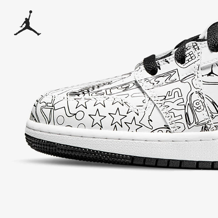 Scarpe da basket Nike Authentic Air Jordan1 Mid AJ1 alte GS DC4099-100 platinumshop