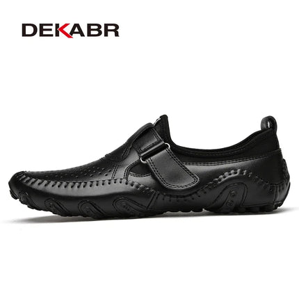 DEKABR Mocassini alla moda Scarpe da uomo in vera pelle Morbide e comode Mocassini slip-on Scarpe casual da uomo fatte a mano Drive Walk Lusso per il tempo libero