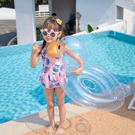 Rooxin Flamingo Nuoto Cerchio Bambino Infantile Galleggiante Piscina Anello di Nuoto Con Parasole Sedile Galleggiante Estate Spiaggia Piscina Festa Giocattoli