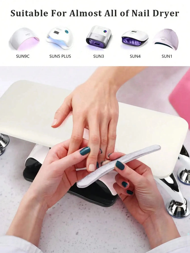 High Quality Professional Large Nail Armrest Arm Pillow PU Leather Microfiber Leather Nail Lamp Nail Pillow