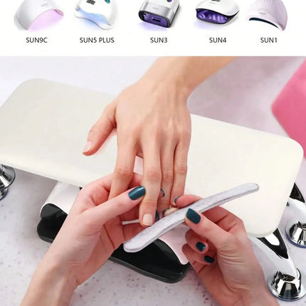 High Quality Professional Large Nail Armrest Arm Pillow PU Leather Microfiber Leather Nail Lamp Nail Pillow