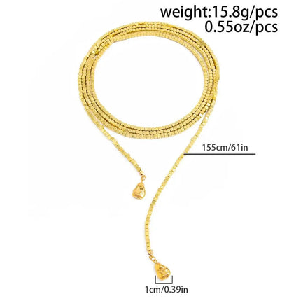 Salircon 4 Stili Boho Irregolare CCB Collana Lunga In Rilievo Donne Hip Hop Creativo Sexy a Forma di Y Catena Della Clavicola Elegent Gioielli PlatiNum