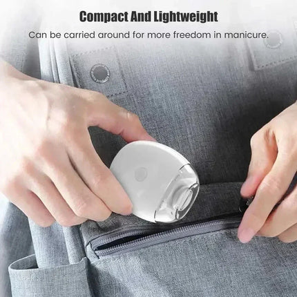 Universal Automatic Fingernail Grinder for Adults, Electric Nail Clipper with LED Light & 3 Speeds, Portable and Light Quiet