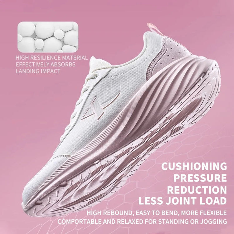 Xtep Running Shoe for Women Support Yu Yi Fw Cushioning Shock WaterProof Stability Durability Breathable Sneakers 875418110055 PlatiNum