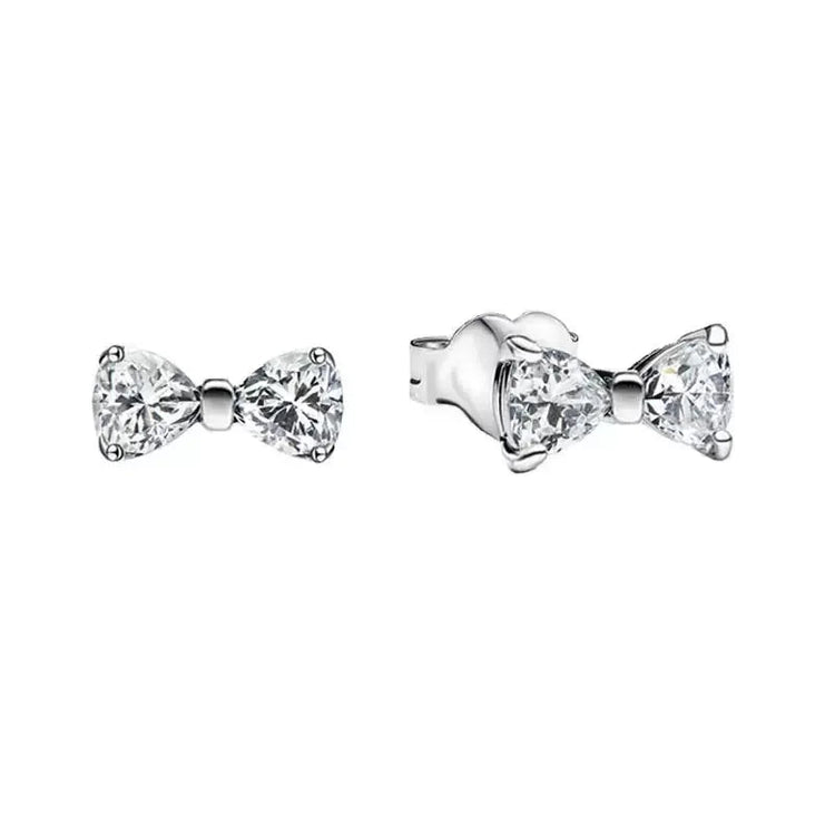Orecchini in Argento Puro 925 con Zirconi a Forma di Cuore, Stella, Luna e Cerchio, Gioielli per Donne, Regalo per Compleanno, Festa della Mamma, Accessori platinumshop