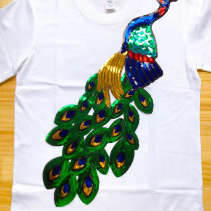 T-shirt da donna a maniche corte girocollo casual con stampa cartoon, oversize, stile Y2K, patchwork, con strass, moda estiva